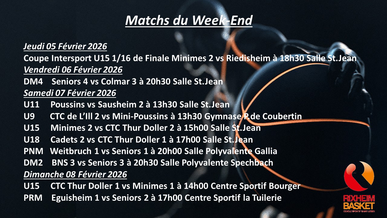 Image de l'actualité du CSSL Rixheim Basket